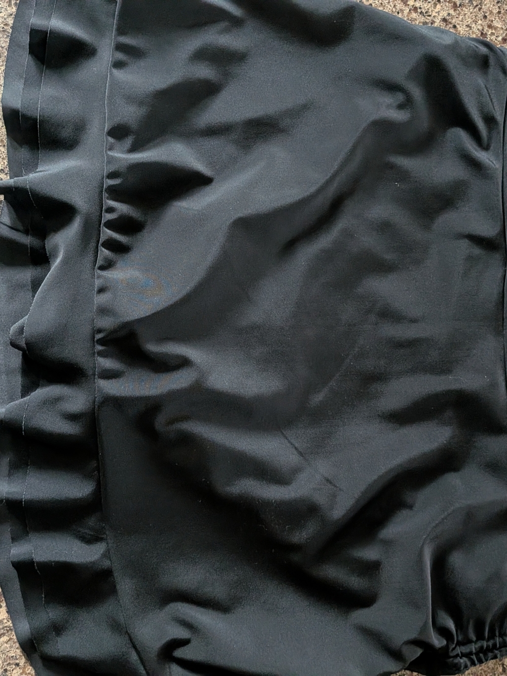 Black Ruffled Mini Skirt Style Swim Bottoms